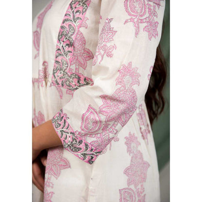 Priya Chaudhary Pink Kurtas (Set of 2)