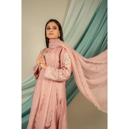 Priya Chaudhary Old Rose Kurtas (Set of 3)