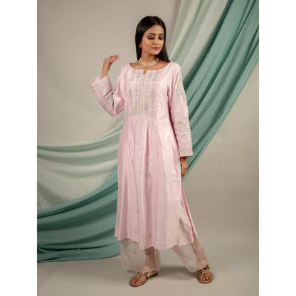 Priya Chaudhary Light Pink Kurtas (Set of 2)