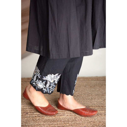 Priya Chaudhary Black Kurtas (Set of 2)