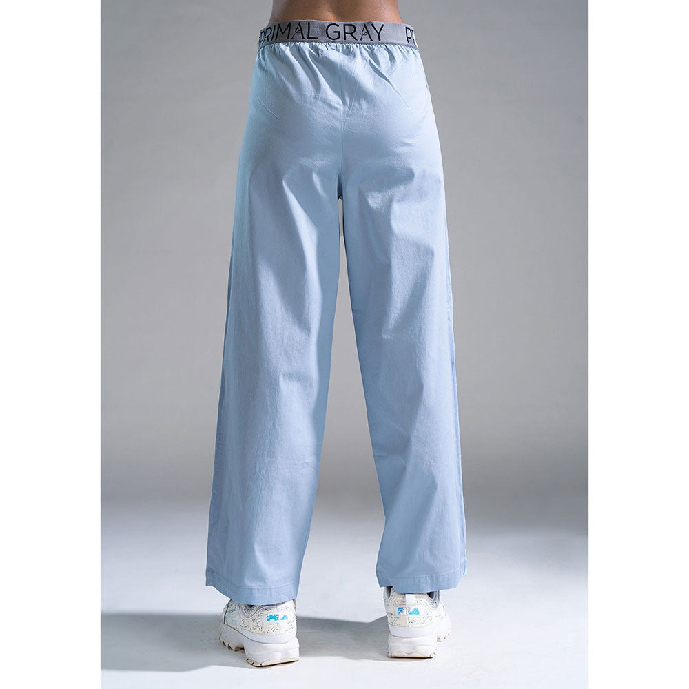 PRIMAL GRAY Blue Organic Cotton Side Drape Pant