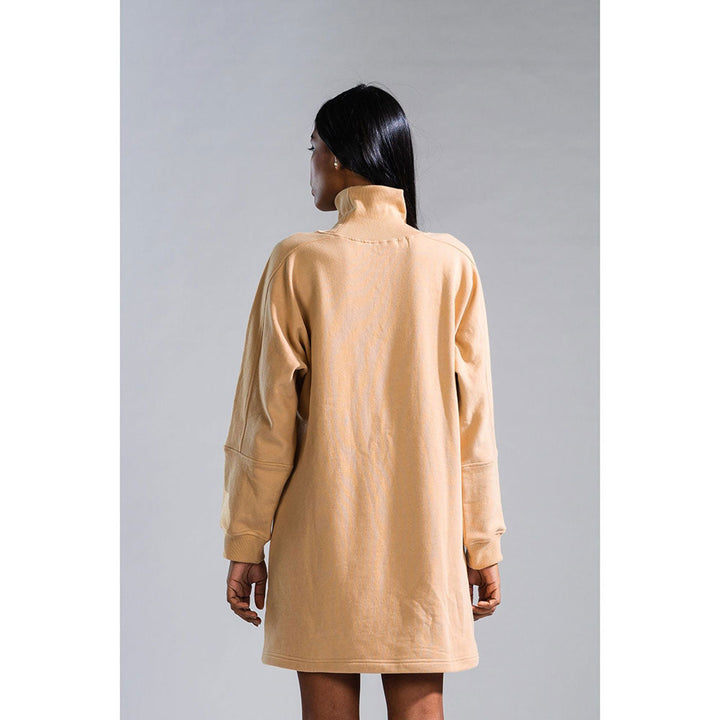 PRIMAL GRAY Beige Organic Cotton Sweater Dress