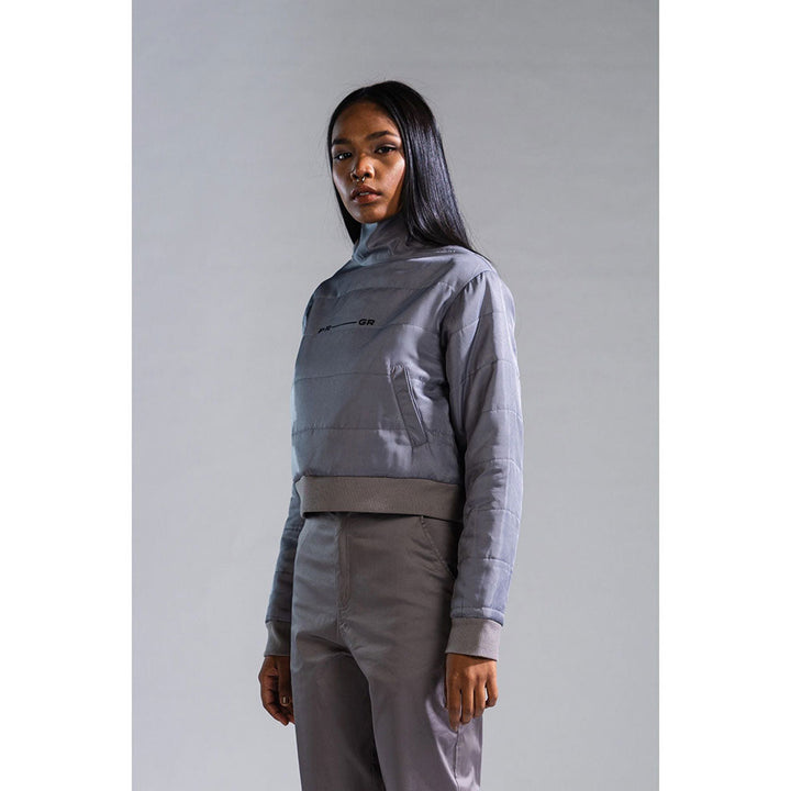 PRIMAL GRAY Grey Recycled Polyester Turtle neck Puffer Jacket