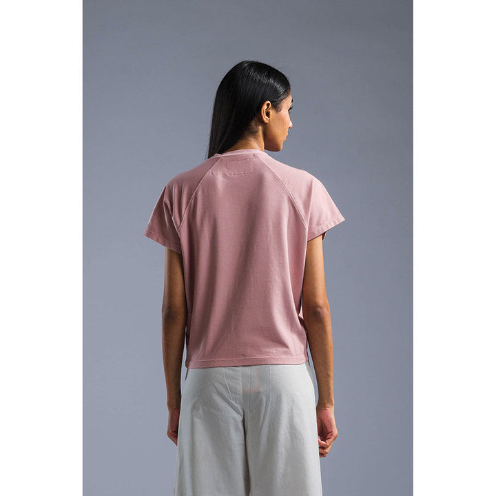 PRIMAL GRAY Dusky Pink Cotton Modal Raglan T-Shirt