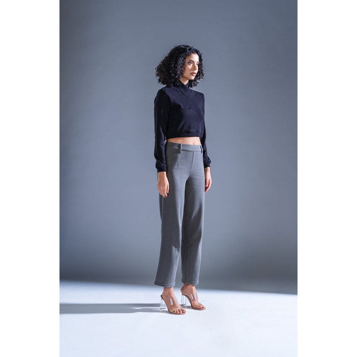PRIMAL GRAY Grey Knitted Lazy Solid Pants