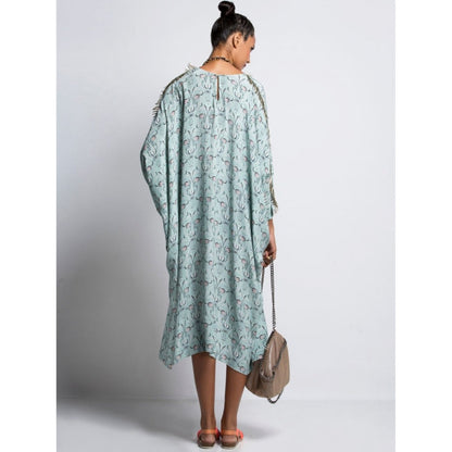 PS Pret by Payal Singhal Aqua Printed Kaftan Tunic