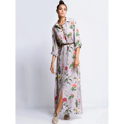 PS Pret by Payal Singhal Lilac Printed Shirt Dress
