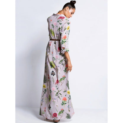 PS Pret by Payal Singhal Lilac Printed Shirt Dress