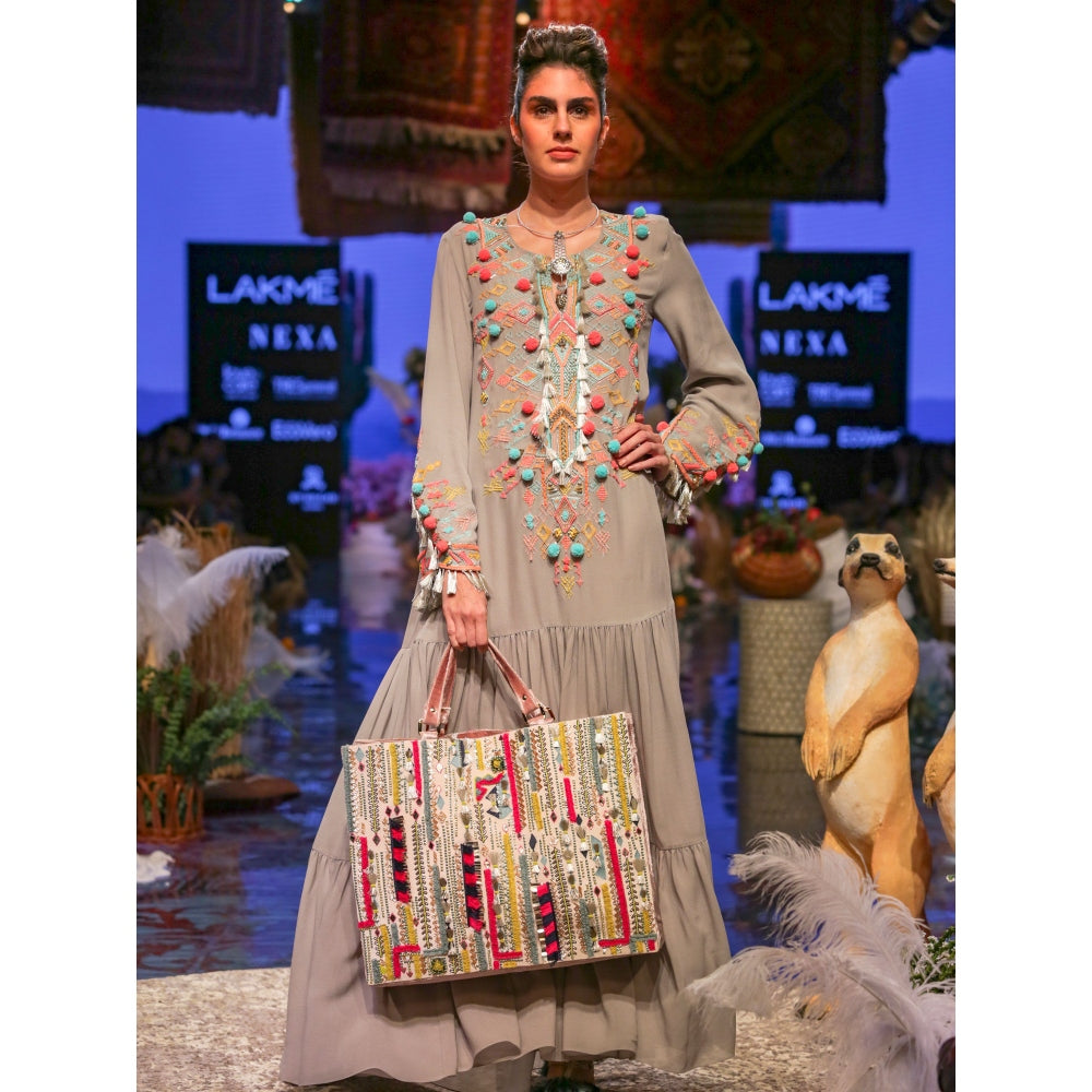 Payal Singhal Marita Embroidered Maxi Dress