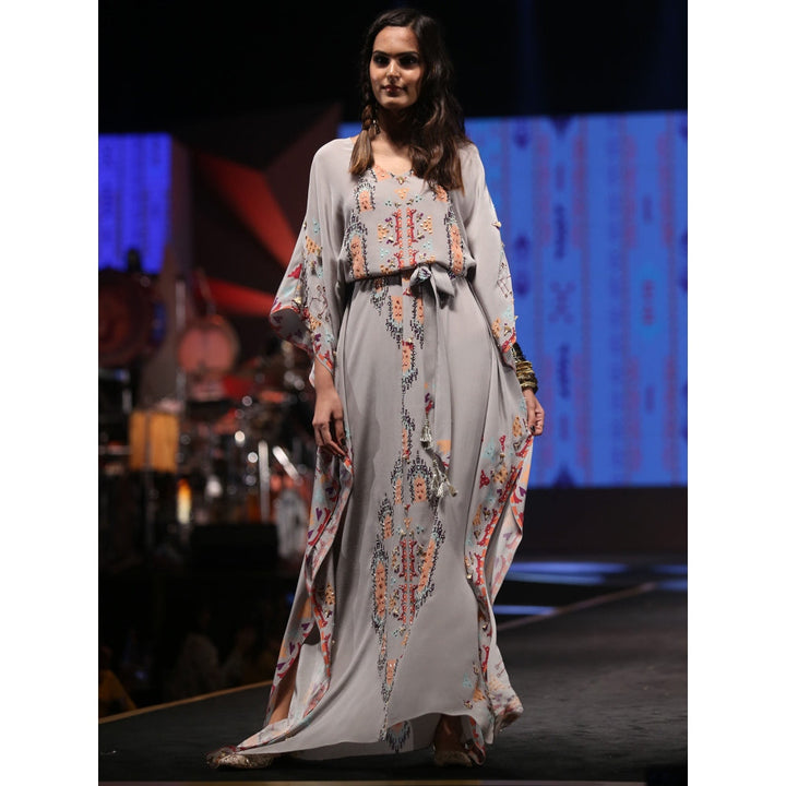 Payal Singhal Afshan Embellished Crepe Kaftan Dress