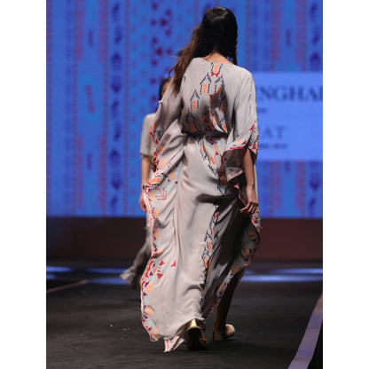 Payal Singhal Afshan Embellished Crepe Kaftan Dress