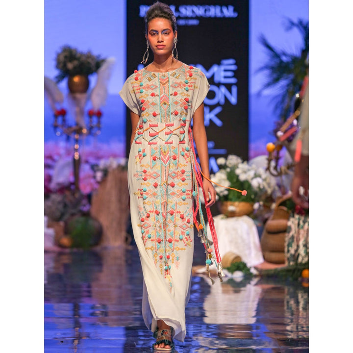 Payal Singhal Maia Embroidered Kaftan Dress