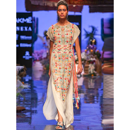 Payal Singhal Maia Embroidered Kaftan Dress