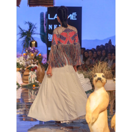 Payal Singhal Gul Embellished Lehenga with Bustier Top & Jacket (Set of 3)