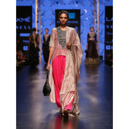 Payal Singhal Muniza Asymmetric Kurta & Camisole with Salwar & Dupatta (Set of 4)