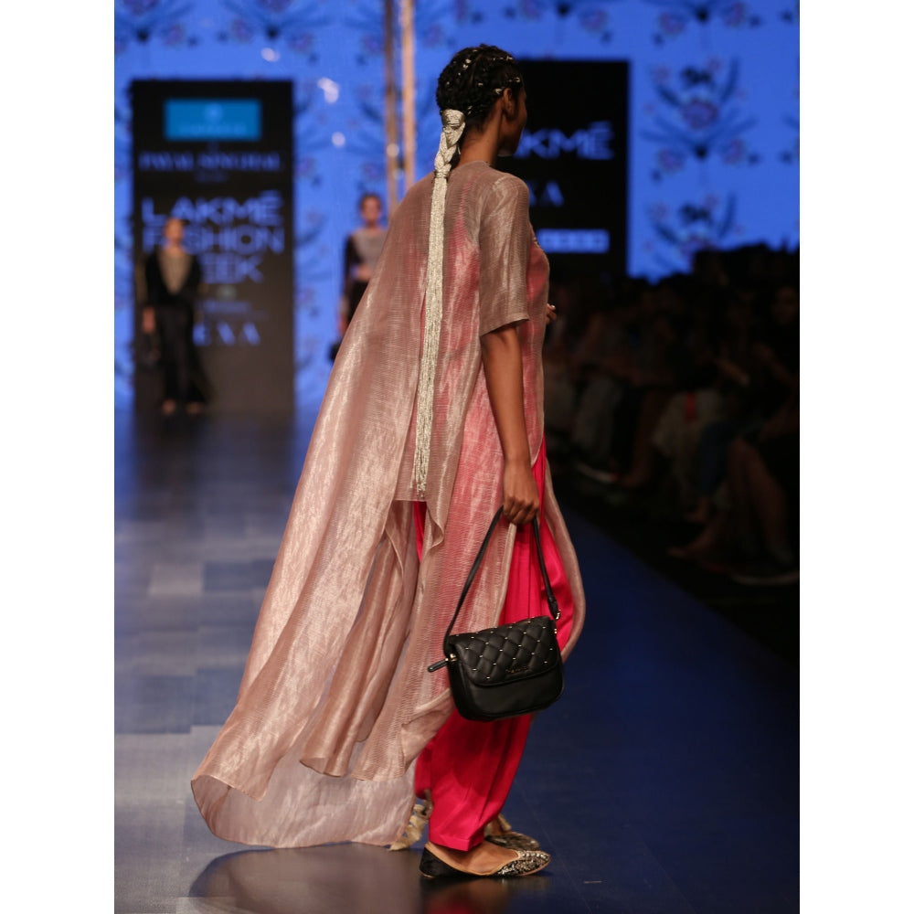 Payal Singhal Muniza Asymmetric Kurta & Camisole with Salwar & Dupatta (Set of 4)