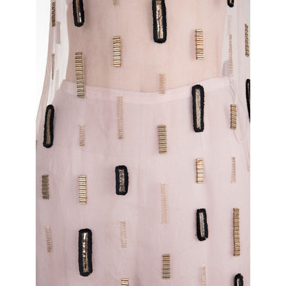 Payal Singhal Ajdah Embellished Kurta with Bustier & Frilled Palazzo (Set of 3)