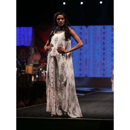 Payal Singhal Azizah Asymmetric Kurta with Sharara Pants (Set of 2)