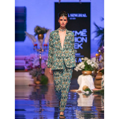 Payal Singhal Selma Printed Jacket With Pants (Set of 2)