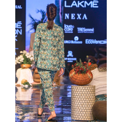 Payal Singhal Selma Printed Jacket With Pants (Set of 2)