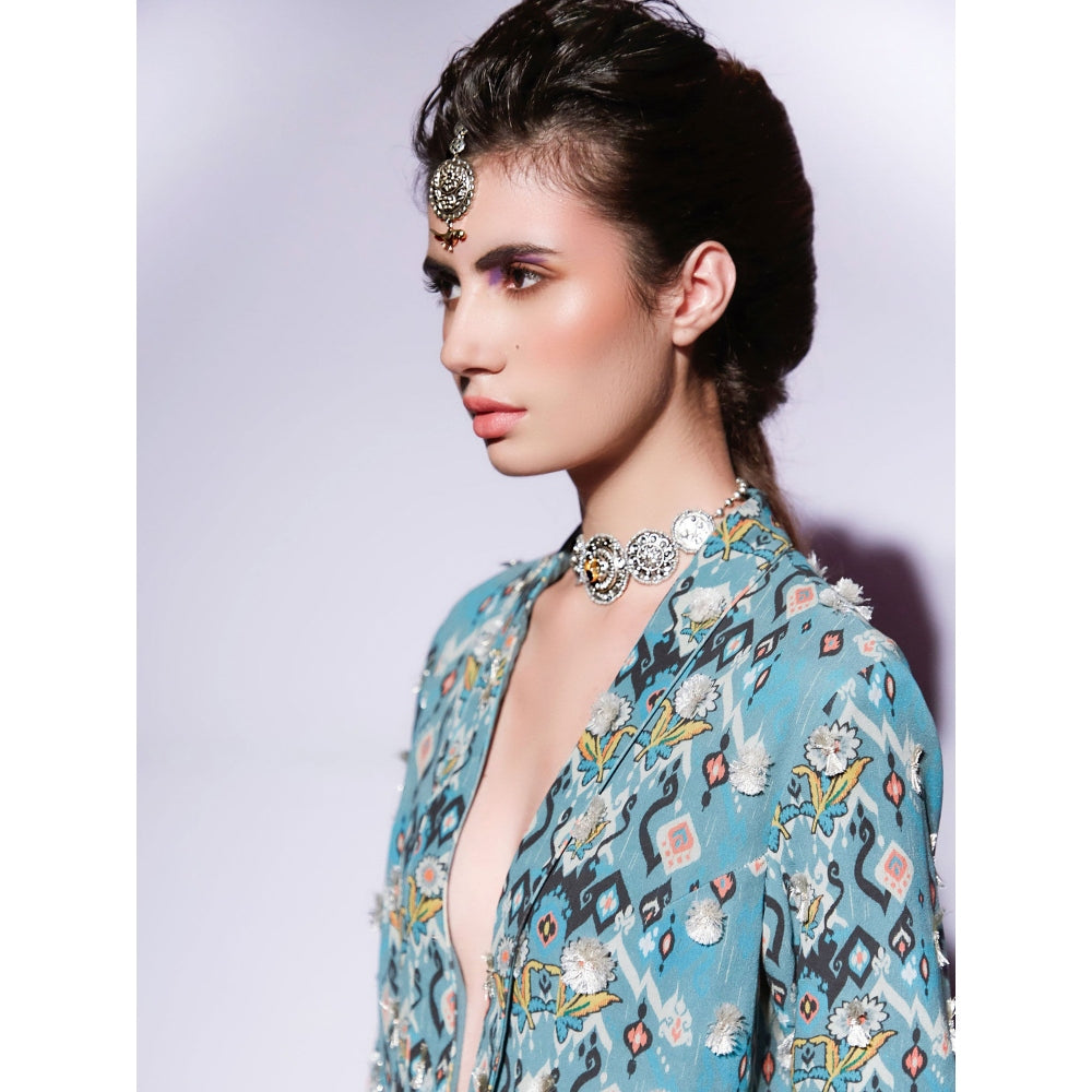 Payal Singhal Selma Printed Jacket With Pants (Set of 2)