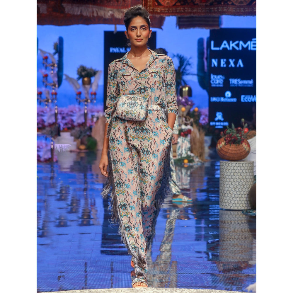Payal Singhal Ista Printed Crepe Jumpsuit
