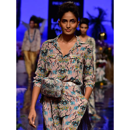 Payal Singhal Ista Printed Crepe Jumpsuit