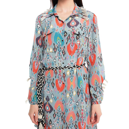 Payal Singhal Blue Printed Palazzo & Kurta (Set of 2)