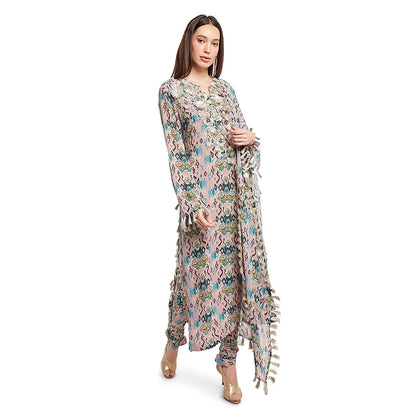 Payal Singhal Multi-Color Printed Kurta & Pant with Dupatta (Set of 3)