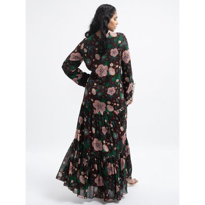 PS Pret by Payal Singhal Brown Abutilon Boho Maxi Dress