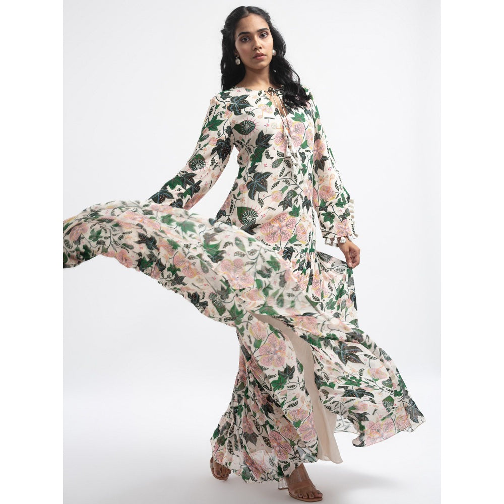 PS Pret by Payal Singhal White Abutilon Boho Maxi Dress