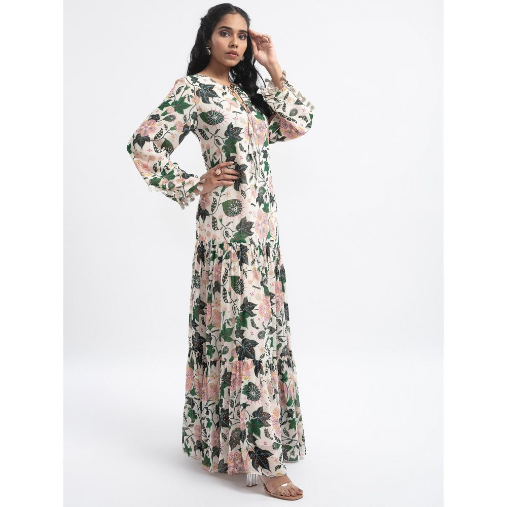 PS Pret by Payal Singhal White Abutilon Boho Maxi Dress