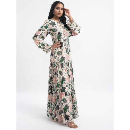 PS Pret by Payal Singhal White Abutilon Boho Maxi Dress