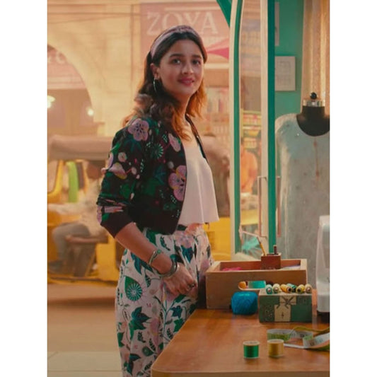 PS Pret by Payal Singhal Brown Abutilon Bomber Jacket