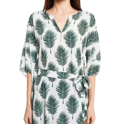 PS Pret by Payal Singhal Crepe Off White Printed Kaftan