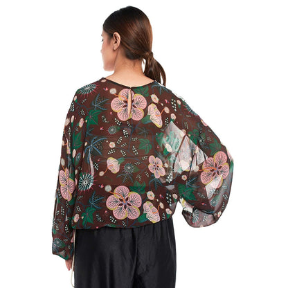 PS Pret by Payal Singhal Crepe White Floral Tunic