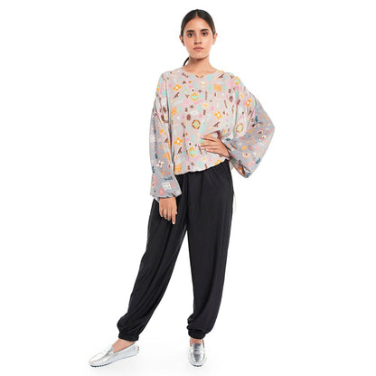 PS Pret by Payal Singhal Crepe Lavender Printed Tunic