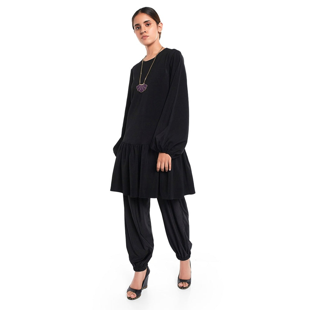 PS Pret by Payal Singhal Crepe Black Solids Tunic