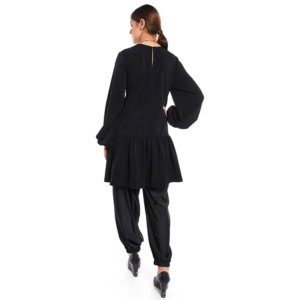 PS Pret by Payal Singhal Crepe Black Solids Tunic