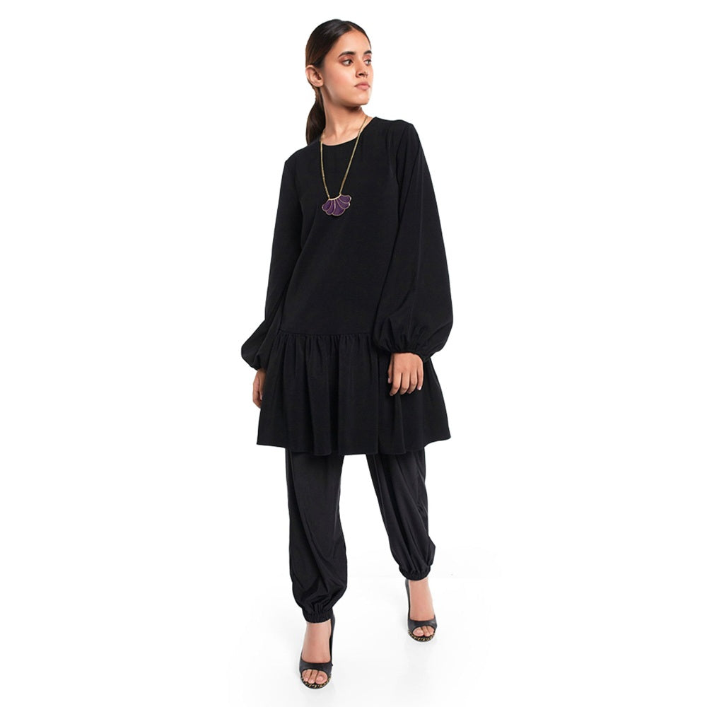 PS Pret by Payal Singhal Crepe Black Solids Tunic