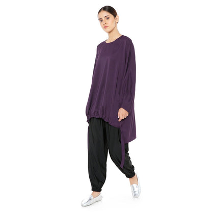 PS Pret by Payal Singhal Crepe Purple Solids Kaftan