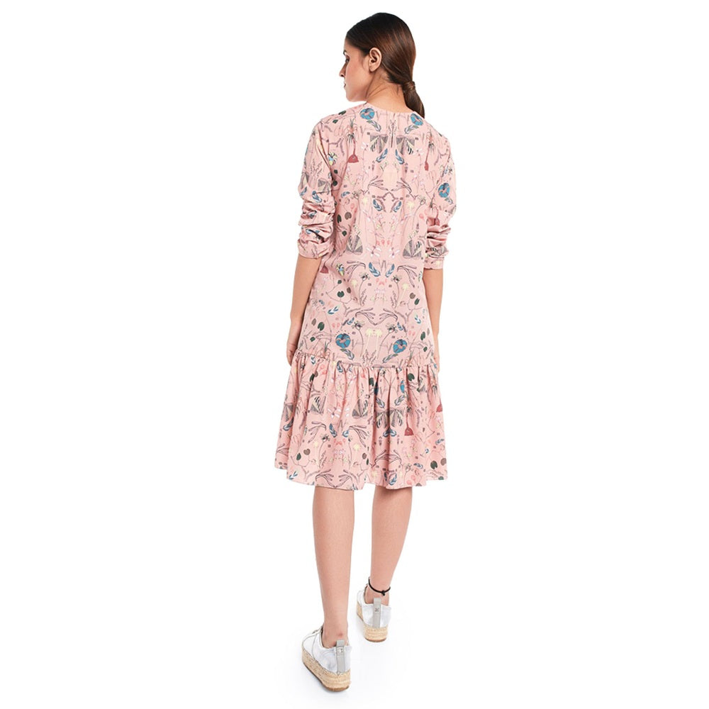 PS Pret by Payal Singhal Georgette Peach Printed Tunic