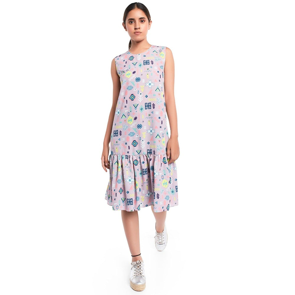 PS Pret by Payal Singhal Georgette Lavender Printed Tunic