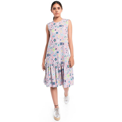 PS Pret by Payal Singhal Georgette Lavender Printed Tunic