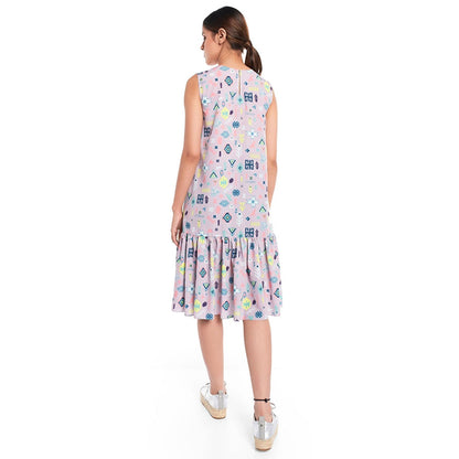 PS Pret by Payal Singhal Georgette Lavender Printed Tunic