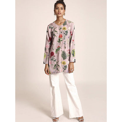 PS Pret by Payal Singhal Lilac Printed Art Crepe Tunic
