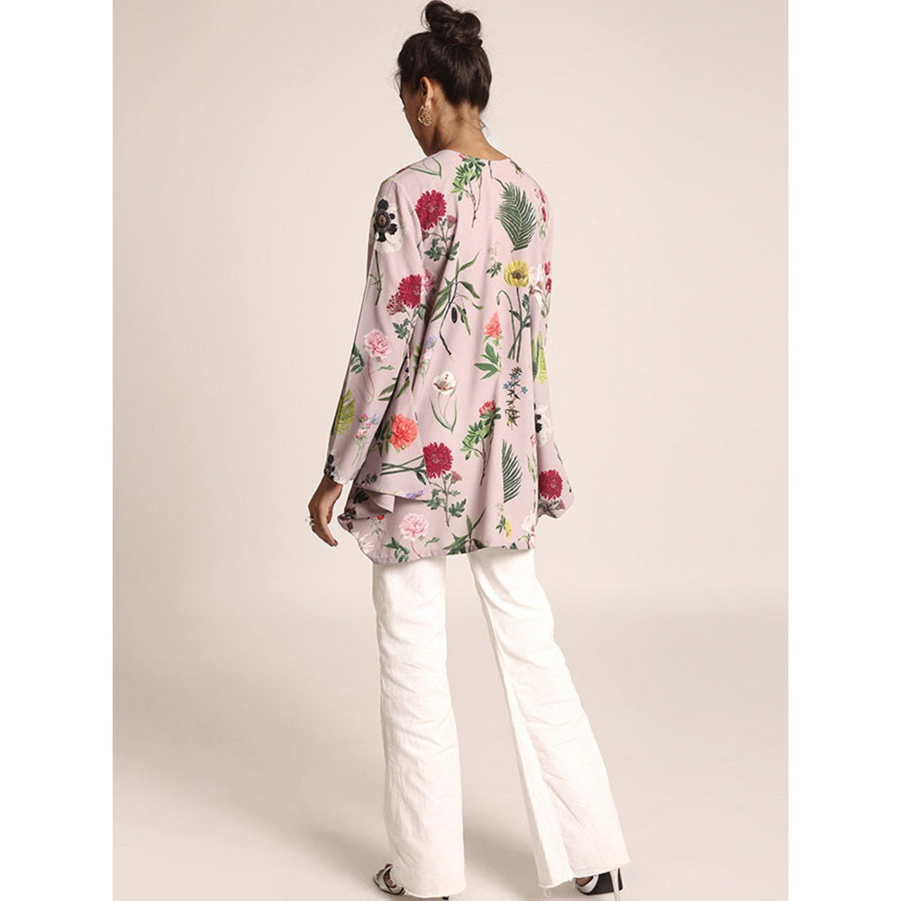 PS Pret by Payal Singhal Lilac Printed Art Crepe Tunic