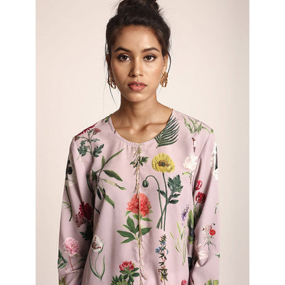 PS Pret by Payal Singhal Lilac Printed Art Crepe Tunic