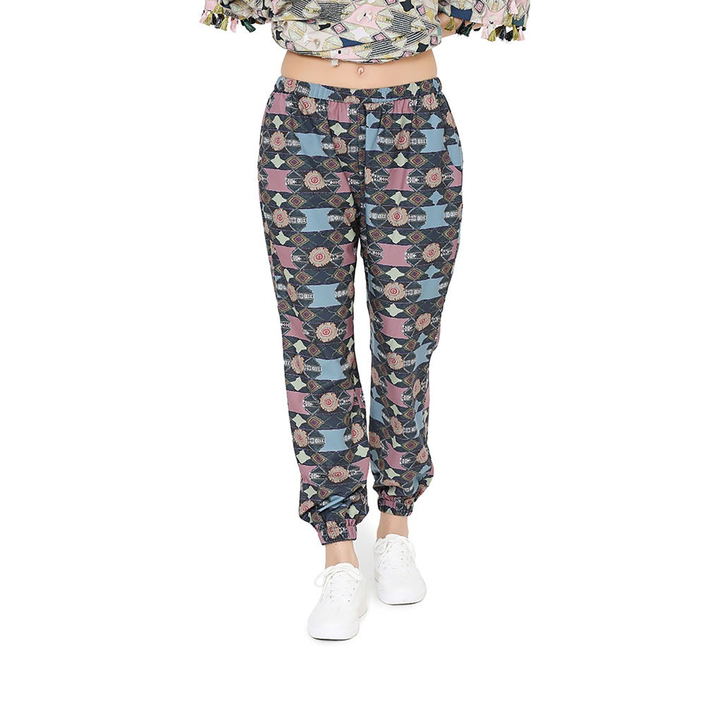 PS Pret by Payal Singhal Printed Oversized High-Low Kaftaan Top With Jogger Pant (Set of 2)
