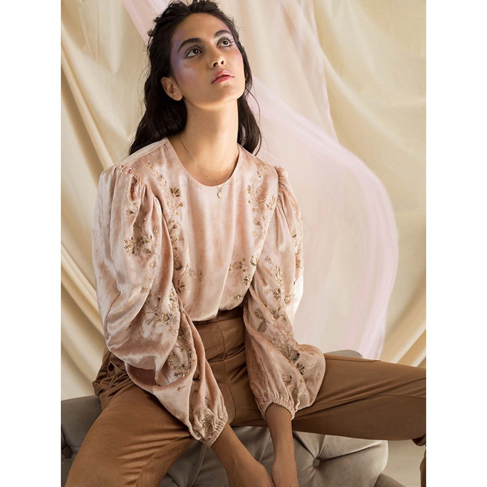 PS Pret by Payal Singhal Thea Stone Velvet Top